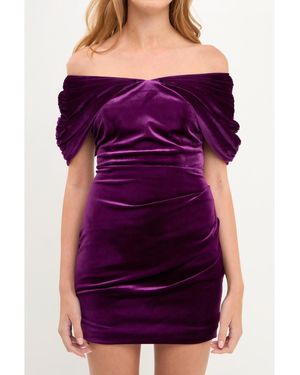 Endless Rose Velvet Mini Dress - Purple
