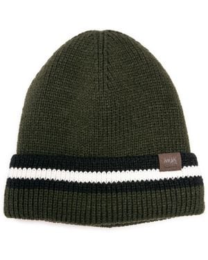 Muk Luks Heat Retainer Cuffed Knit Beanie - Green