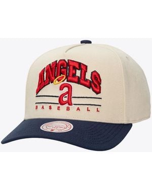 Mitchell & Ness And California Angels Retro Arch Pro Pinch Snapback Hat - White