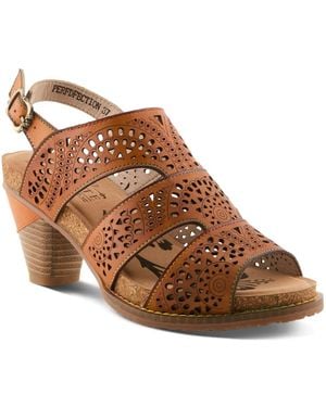 L'ARTISTE L`artiste Perfdfection S Leather Sandal - Brown