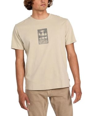 Guess Paradise Postage Graphic T-shirt - Natural