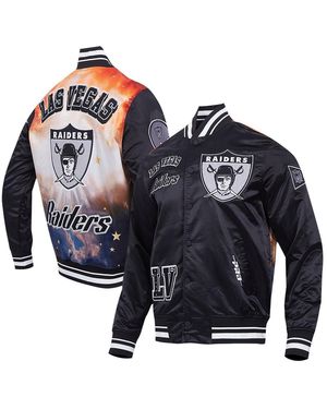 Pro Standard Las Vegas Raiders Sublimated Satin Full-snap Jacket - Blue