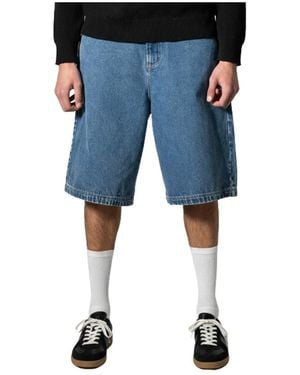 Wesc Denim Long Shorts - Blue