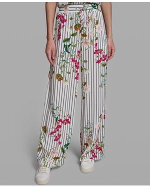 KARL LAGERFELD Soft Mid-rise Pull-on Pants - Gray
