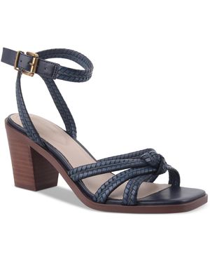 Giani Bernini Renaee Block Heel Woven Strappy Dress Sandals - Blue