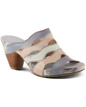 L'ARTISTE By Spring Step Pita Strappy Sandal Leather - White