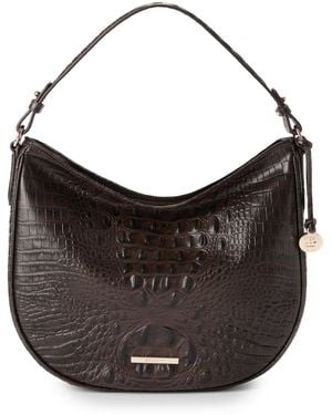 Brahmin Kathleen Alden Road Medium Leather Shoulder Bag - Black