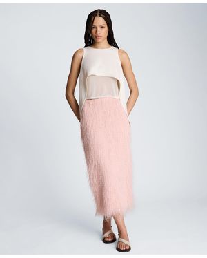 Kenneth Cole Layered High-low Tank Top - Gray