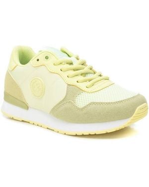 Xti Lace-up Sneakers By - Yellow