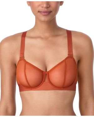 DKNY Sheers Strapless Mesh Bra Dk4939 - Orange
