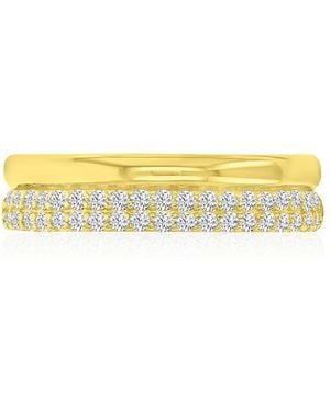 Macy's Cubic Zirconia Two-row Ring - Yellow