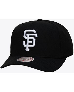 Mitchell & Ness San Francisco Giants And White Pro Crown Snapback - Black