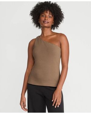 Lands' End Slender One Shoulder Top - Multicolor