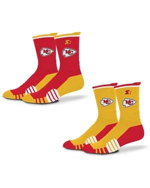Starter And 2-pack Red/gold Kansas City Chiefs Breakaway Crew Sock - Orange