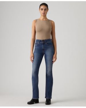 Levi's 726 High Rise Slim Fit Flare Jeans - Blue