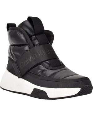 Calvin Klein Jeans Mabon Cozy Nylon High Top Sneakers - Black