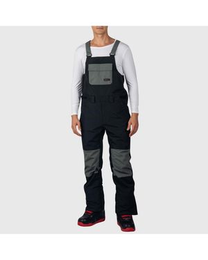 Alpine Swiss Snow Bib 10k Waterproof Ski Overalls Insulated Snowboard Pants - White