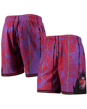 Mitchell & Ness Toronto Raptors Hardwood Classics Lunar New Year Swingman Shorts - Purple