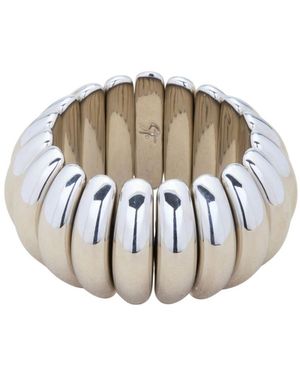 st. Moran Fluted Stretch Baroque Bracelet - White