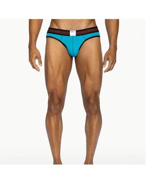 Bike Athletic Mesh Brief - Blue