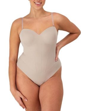 Maidenform Firm Control Tummy-shaping Multiway Thong Bodysuit Dms131 - White