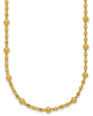 Macy's Beaded Chain Necklace - Metallic
