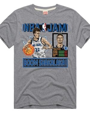 Homage And Franz Wagner Orlando Magic Nba Jam Tri-blend T-shirt - Gray