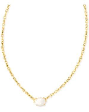 Kendra Scott Single Stone 16" Adjustable Pendant Necklace - Natural