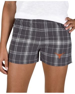 Concepts Sport Charcoal/gray Texas Longhorns Ultimate Flannel Shorts