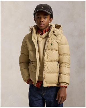 Polo Ralph Lauren Big Boys Ripstop Down Hooded Jacket - Natural