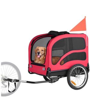 Cozito Heavy-duty Pet Bike Trailer - Red