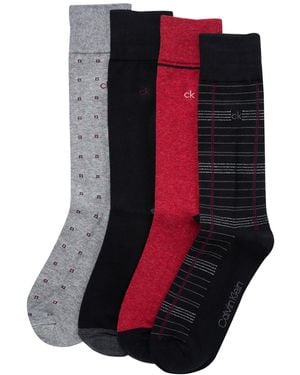 Calvin Klein Rayon Dress Crew Socks - Multicolor