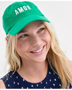 On 34th Embroidered Cotton Baseball Cap - Green