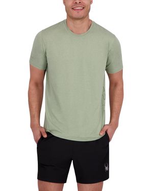 Spyder Short Sleeve Drop Needle Crewneck Swim Shirt - Green