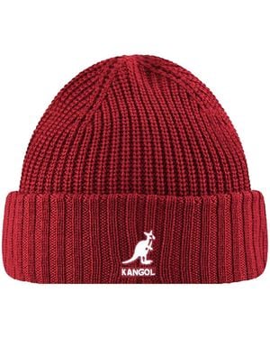 Kangol Merino Wool Rib Beanie Pull-ons & Beanies - Red