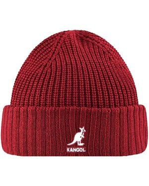Kangol Merino Wool Rib Beanie Pull-ons & Beanies - Red
