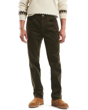 Nautica Straight Fit Corduroy Pants - Green