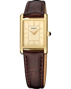Seiko Gold Stainless Steel Dial Bracelet Watch - Natural