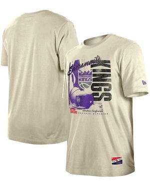 KTZ Sacramento Kings Distressed Throwback Vintage Color Pack T-shirt - Natural