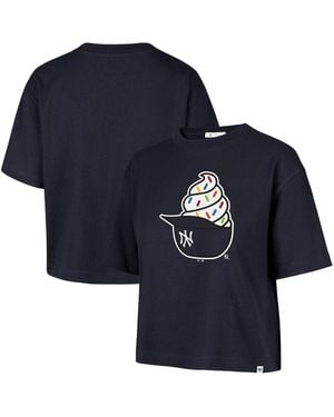 '47 New York Yankees Ice Cream Helmet T-shirt - Blue