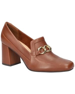 Bella Vita Tam Square Toe Pumps - Brown
