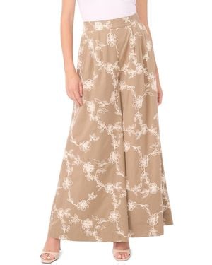 1.STATE Elastic Waistband Wide-leg Pants - Natural