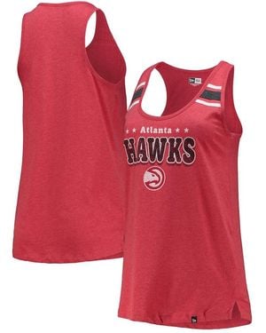 KTZ Atlanta Hawks Scoop-neck Racerback Tank Top - Red