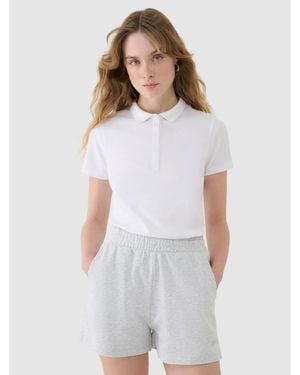 4F Slim Polo Shirt - White