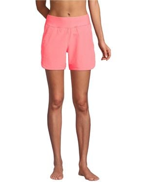 Lands' End Sunshade Upf 50 5" Board Shorts - Pink