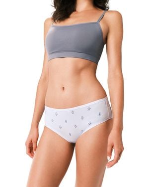 Gap Body Cotton Stretch Hipster Underwear Gpw00277m - Blue