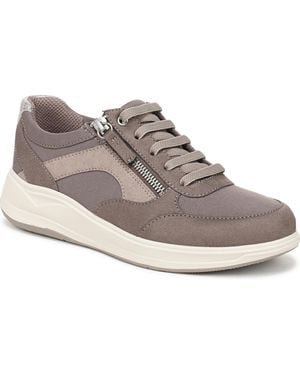 LifeStride Teamplayer Washable Round Toe Slip On Sneakers - Gray