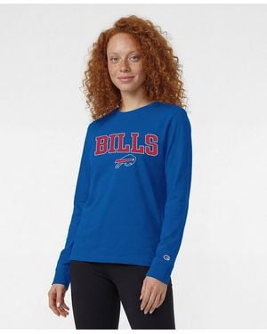 Champion Buffalo Bills Core Logo Long-sleeve T-shirt - Blue