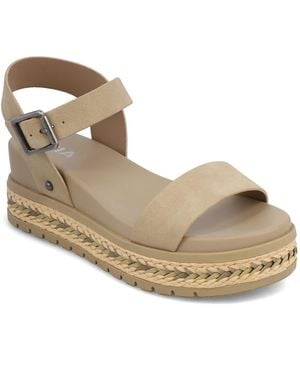 MIA Kiera Espadrille Platform Casual Als - Metallic