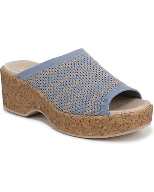 LifeStride Very Ready Slide Sandals - Blue